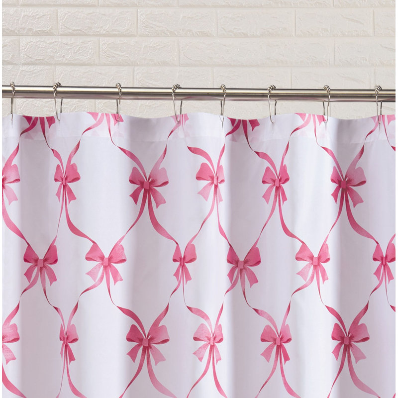 Rideau de douche Abigail, Rose
