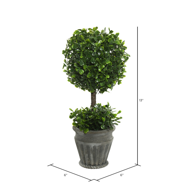 Topiaire de buisson artificiel avec urne