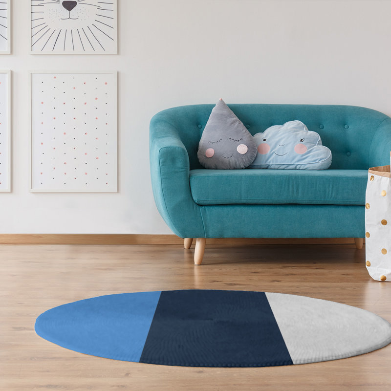 Chenille Indoor Rug, Round 5'