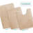 Aighan 3 Piece Ultra Soft and Absorbent Memory Foam Bath Rug Set with Non-Slip Backing-2072193401
