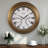  Contemporary Large Outdoor Wall Clock with Thermometer Waterproof Illuminated,24 Inch-437466866