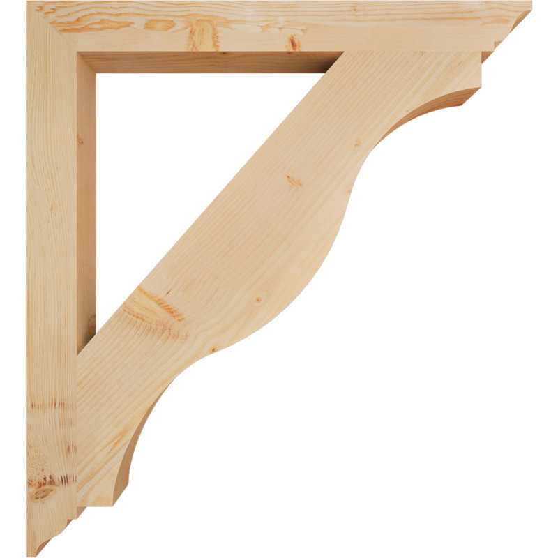 Support traditionnel Funston, Douglas, Lisse, H 44 po x l 3,5 po x P 40 po