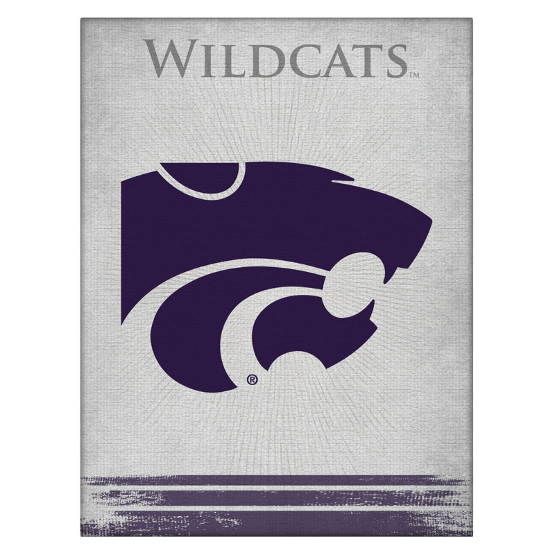 NCAA - Impression sur toile tendue, H 15 po x l 20 po x P 1 po, Wildcats de Kansas State