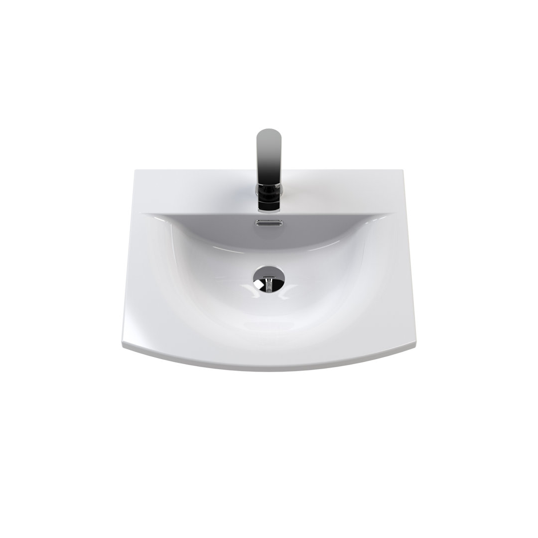Classique 510mm Single Bathroom Vanity with Drop In Vitreous China Basin