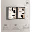 Ensemble de décor mural abstrait « Shadowbox Print » – Ensemble de décor mural bohème doré par Art Remedy, cadre noir, 10 x 15-974207182-974207180