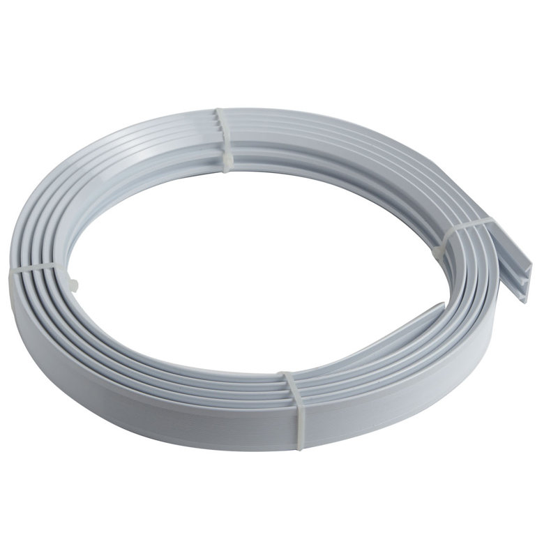 White Plastic / Acrylic Curtain Track/Rail, 350cm W