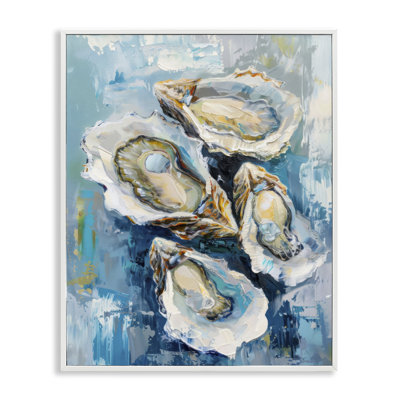 «Freshly Shucked Oysters», art de la giclée encadrée par LSR Design Studio