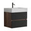 Meuble-lavabo mural 24 po avec lavabo à quartz Shaffer