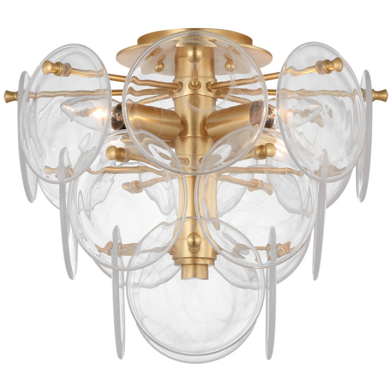 Loire 4 - Light Semi Flush Mount, Gold