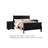 3pc King Bedroom Set, Black, 2 Nightstands