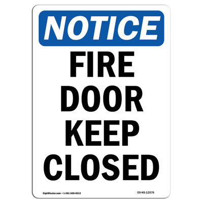 Fire Door Keep Closed Sign