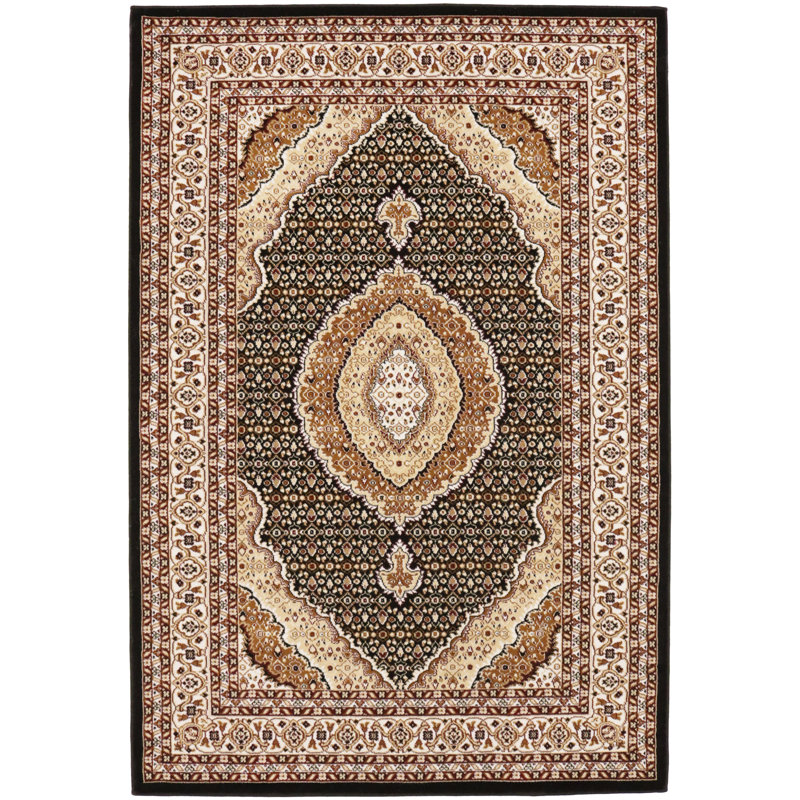 Tapis noir Ganae, Rectangle 4 pi 2 po x 6 pi 1 po