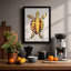 Turtle In Geometric Mosaic Botanical - Print-136653931-136653935