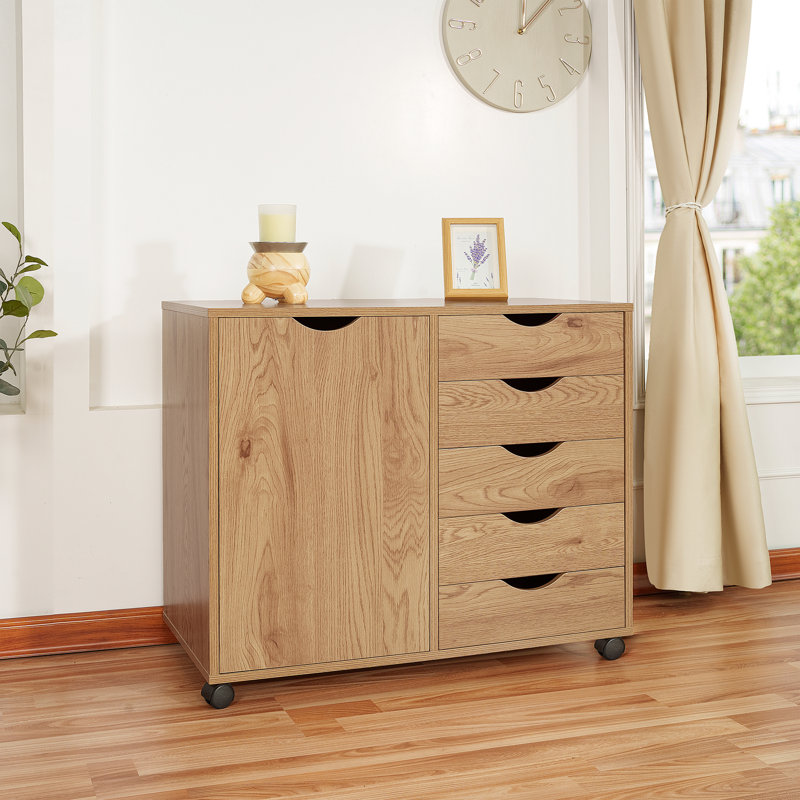 Conyu 16'' Wide 4 Or More. - Drawer Storage Cabinet, Natural