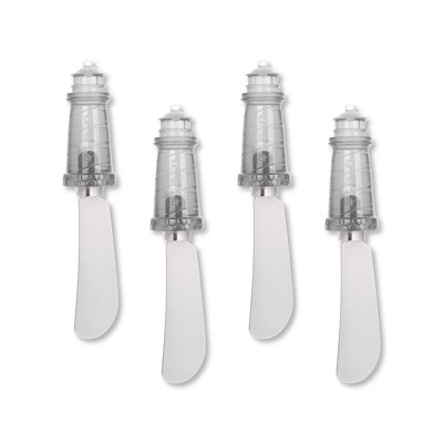 Lighthouse Transparent Polyresin Cheese Spreader, S4