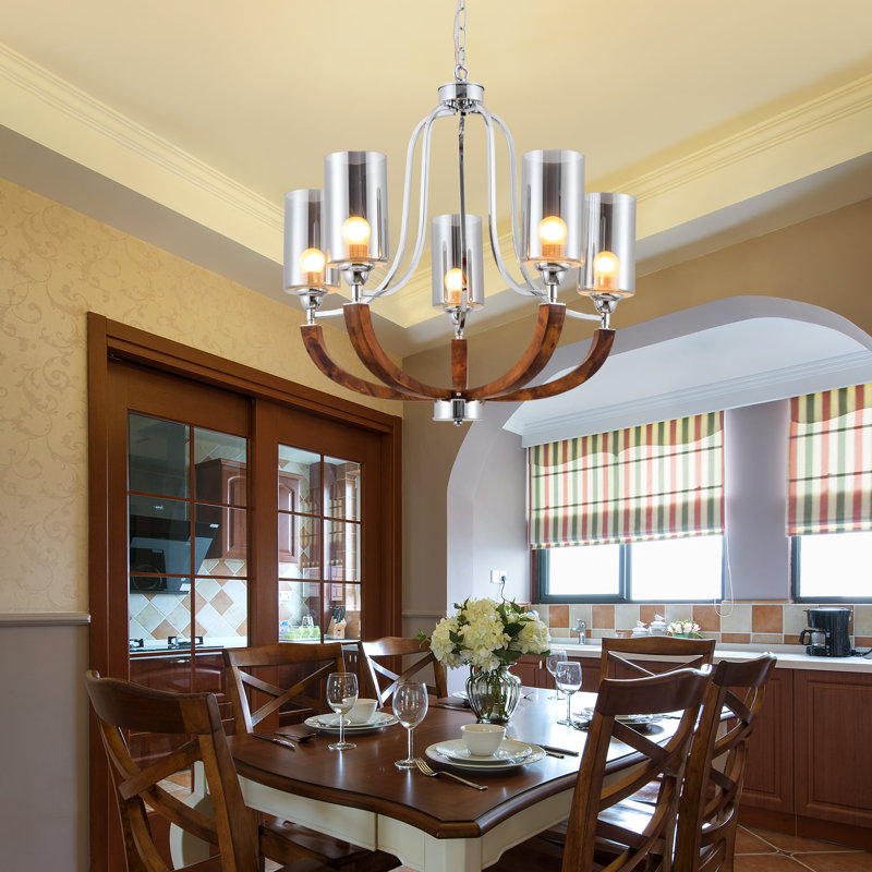5 - Light Dimmable Empire Chandelier