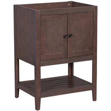 72 Double Bathroom Vanity Base Only RTA Cabinet Store Base Finish: Weston Espresso - Configuration #3