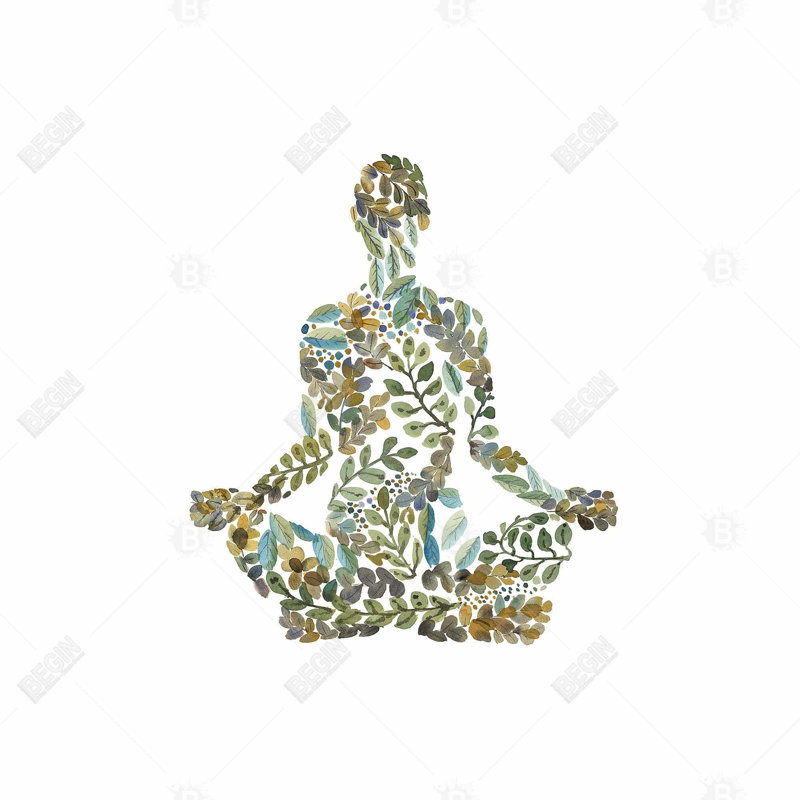 Zen attitude - 16"x16" Throw pillow - Poly twill - Print on demand