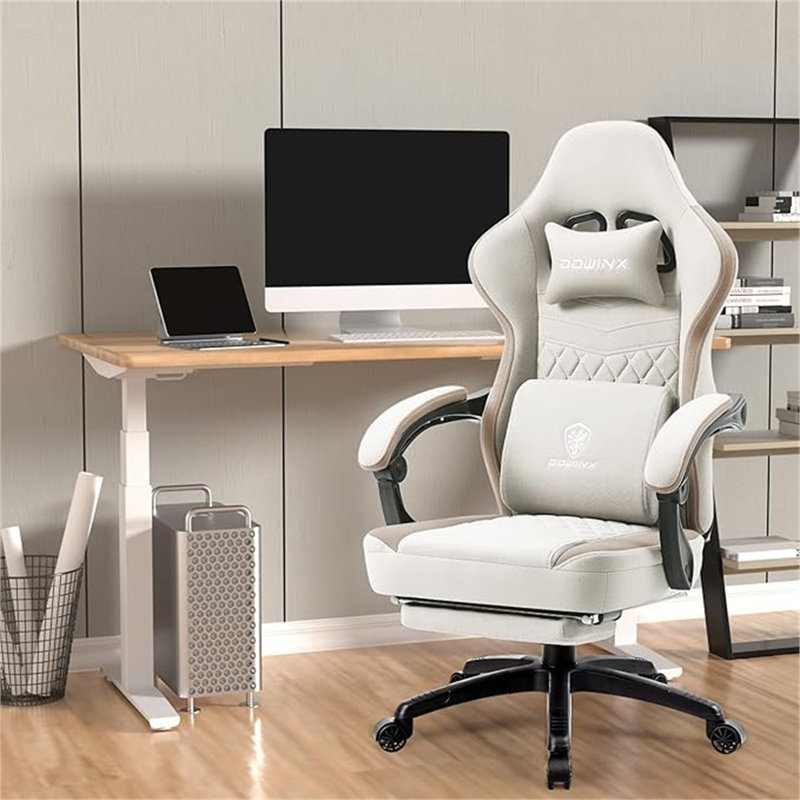Fauteuil de jeu en tissu respirant Dowinx, Beige