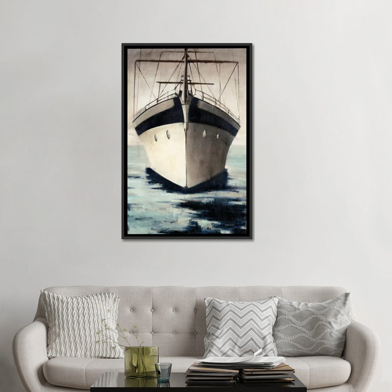 « sous l’arc », reproduction sur toile, H 26 po x l 18 po x P 1,5 po, Toile avec cadre noir, Pas de tapis