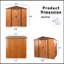 Remise de rangement extérieure en métal 6 pi x 6 pi avec base en métal, avec fenêtre-119458136-119458130