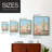 Sunny Saguaro I Framed Print - Solid Wood-1195785418-1195785414