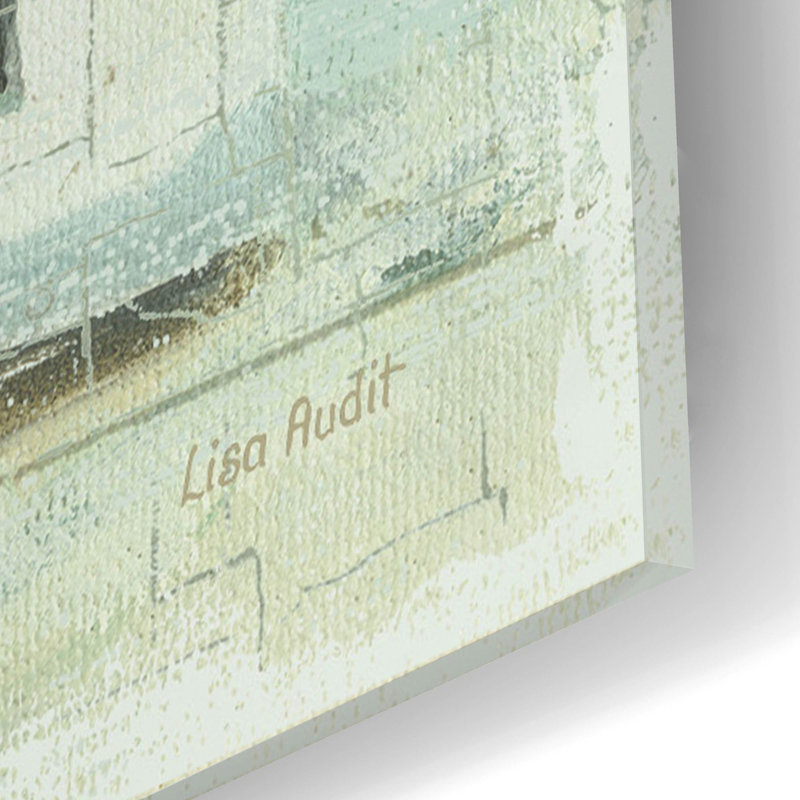 «Beach House II» par Lisa Audit, art mural en verre acrylique, H 12 po x l 12 po x P 0,13 po