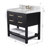 Carrie 36'' Single Bathroom Vanity with Carrara Marble Top-288439455