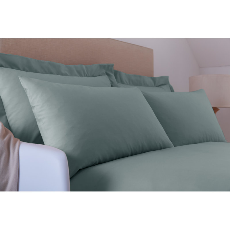 Percale Flat Sheet, Single (3'), Meadow Green