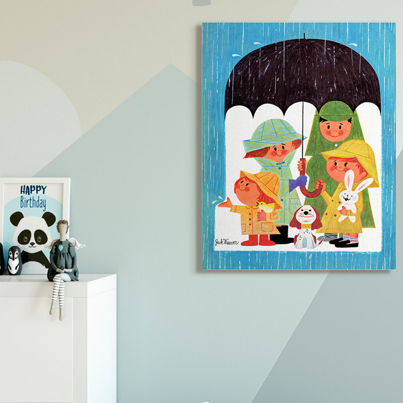 Dessin de Raycliff Rainy Day, H 48 po x l 36 po, Toile tendue