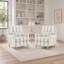 Fauteuil d'appoint Rickon de style ferme, avec coussin lombaire, fauteuil rembourré pour salon, chambre à coucher, bureau à domicile (ensemble de 2)-131402067