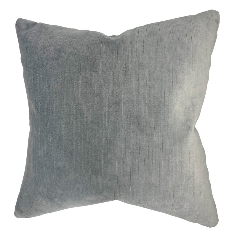Housse de coussin carré et insert, 22 po x 22 po, Gris