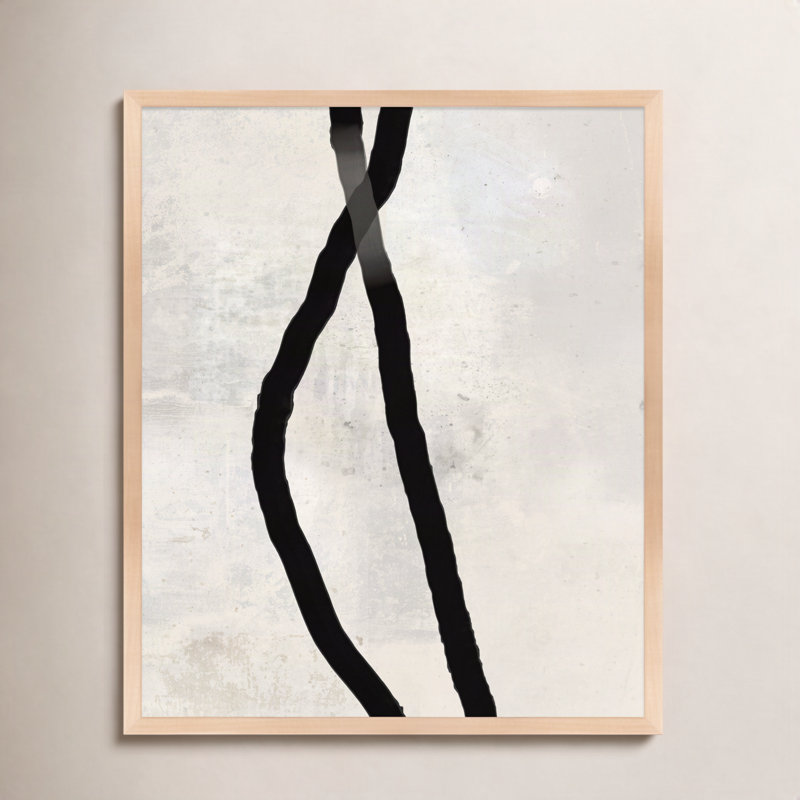 Black Rope 4 Painting by Jacques Pilon, Maple Wood, 38" H x 30" W x 1.25" D