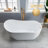 59" x 28" Freestanding Soaking Acrylic Single Slipper Bathtub with Reversible Drain-54916956
