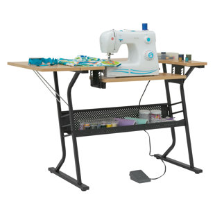 Table de couture avec plateforme pour machine à coudre l 44,75 "x P 23,5"