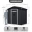 Remise de rangement pour outils 6 x 4 pi avec portes coulissantes, noir-122120575-114009777