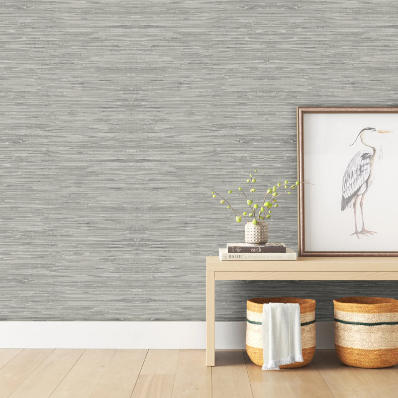 Papier peint pelez et collez Charleigh, Gris