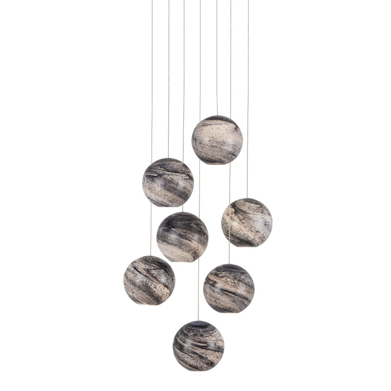 Luminaire suspendu rond 7 lumières Palatino