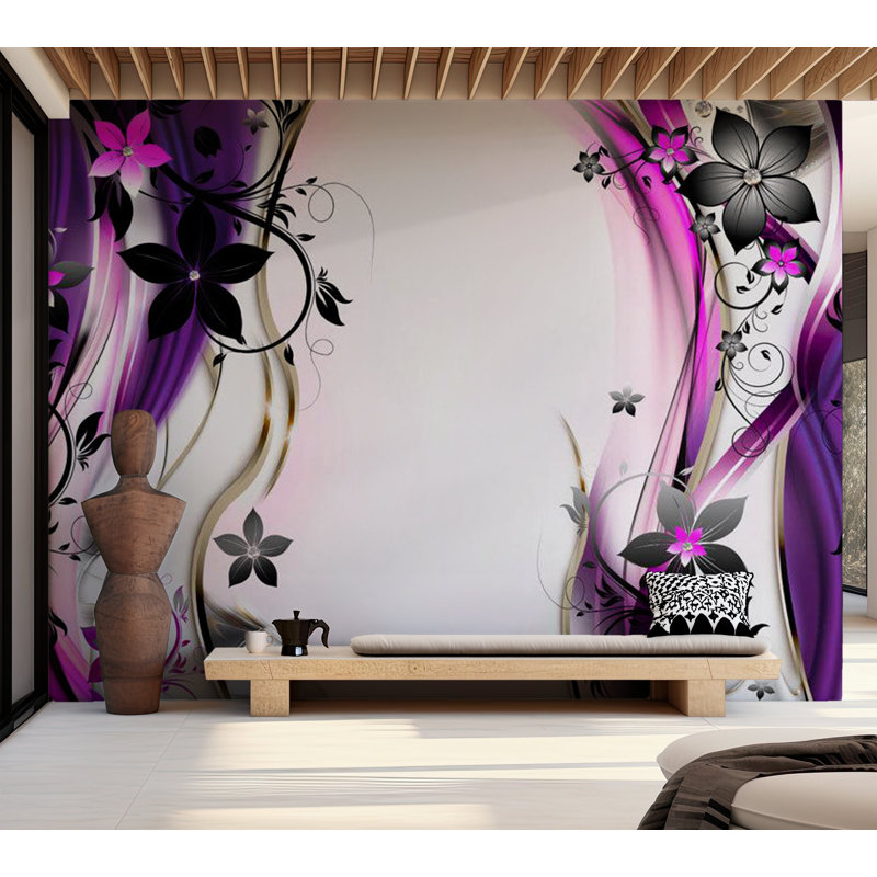 Papier peint floral Floral Delight, L 110 po x l 157 po