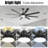 72 Inch Modern Large Design Ceiling Fans With Smart Remote Control 6 Wind Speed DC Motor Black For Living Room-636529023