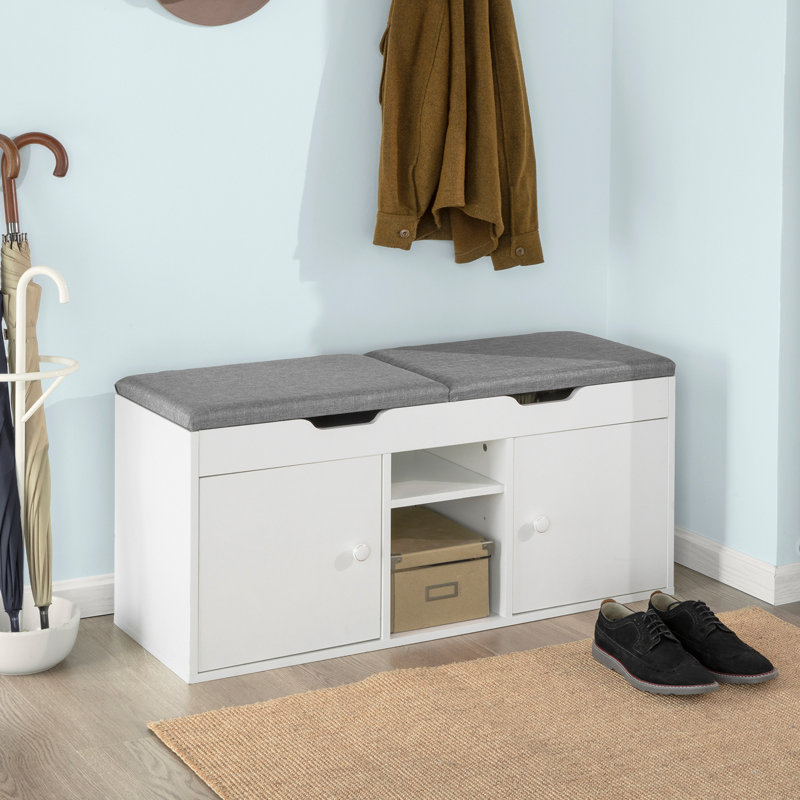Helmward Polyester Upholstered Storage Bench