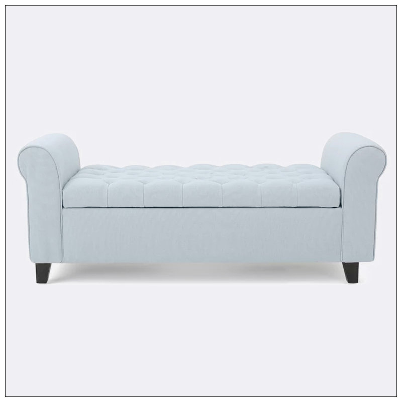Banc de rangement en tissu Matheos