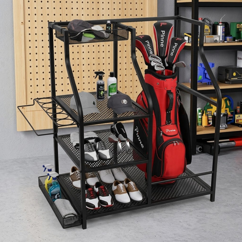 Freestanding Sports Storage Rack