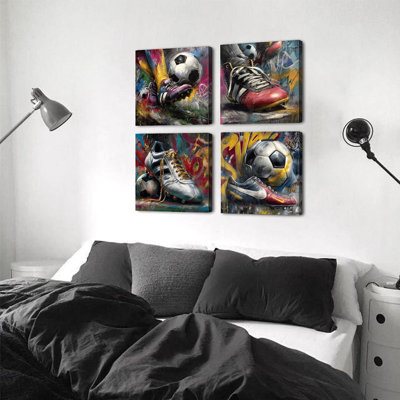 4 Piece Wrapped Canvas Wall Art