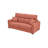 Bellinda Italian 81" Modern Stain and Abrasion Resistant Performance Fabric Queen Size Sleeper Square Arm Sofa Bed with Adjustable Headrests-59051731