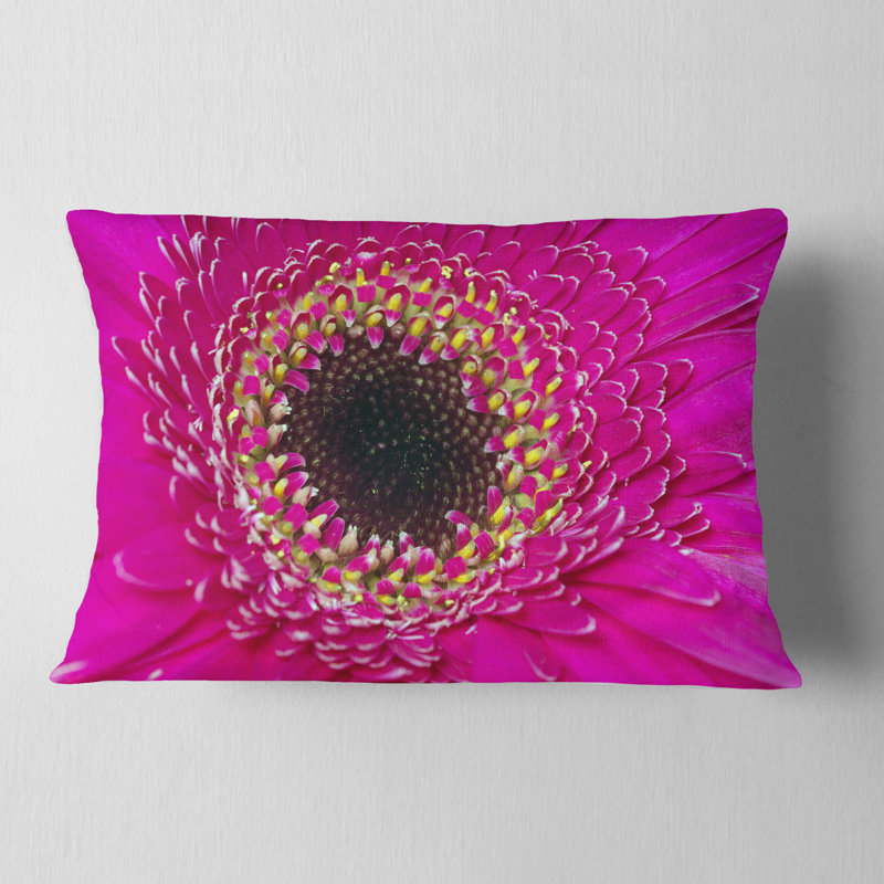 Coussin lombaire étroit flowerswork center of gerbera