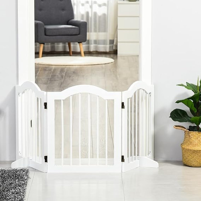 Annabella Wood Free Standing Pet Gate