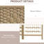 Folding Privacy Screen Wall Partition, 4 Panel 5.6' Room Divider, Wave Fibre Privacy, Natural Flair For Living Area Screen, Partition Wall, Texture Home