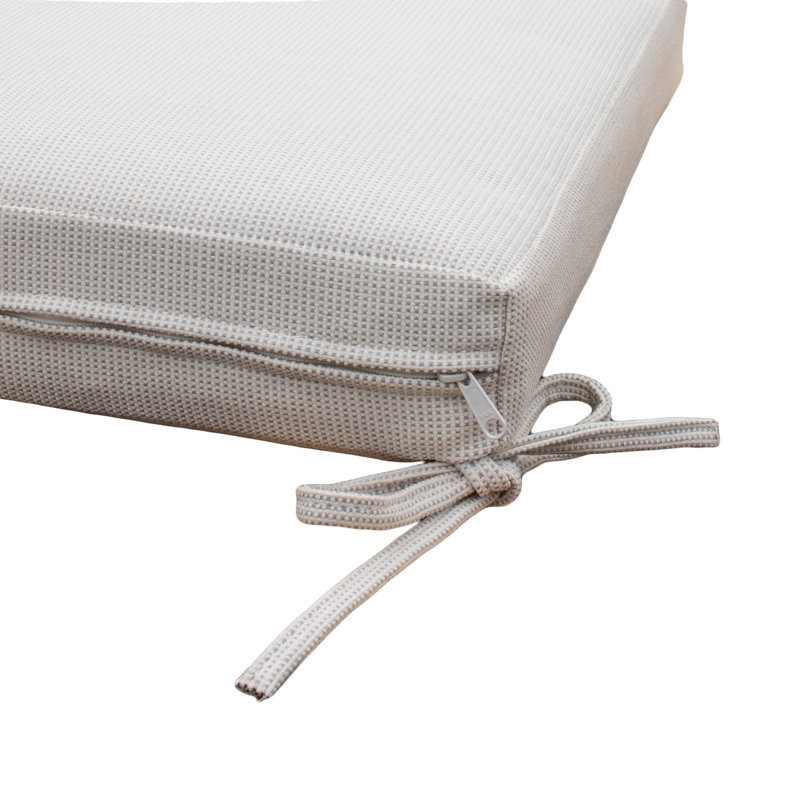 Coussin de chaise d'extérieur Tommy Bahama, Sunbrella résistant à la décoloration et à l'eau pour chaises de patio et ensembles de solarium, l 20 po x P 19 po, épaisseur de 2,5 po, réversible, os de bambou