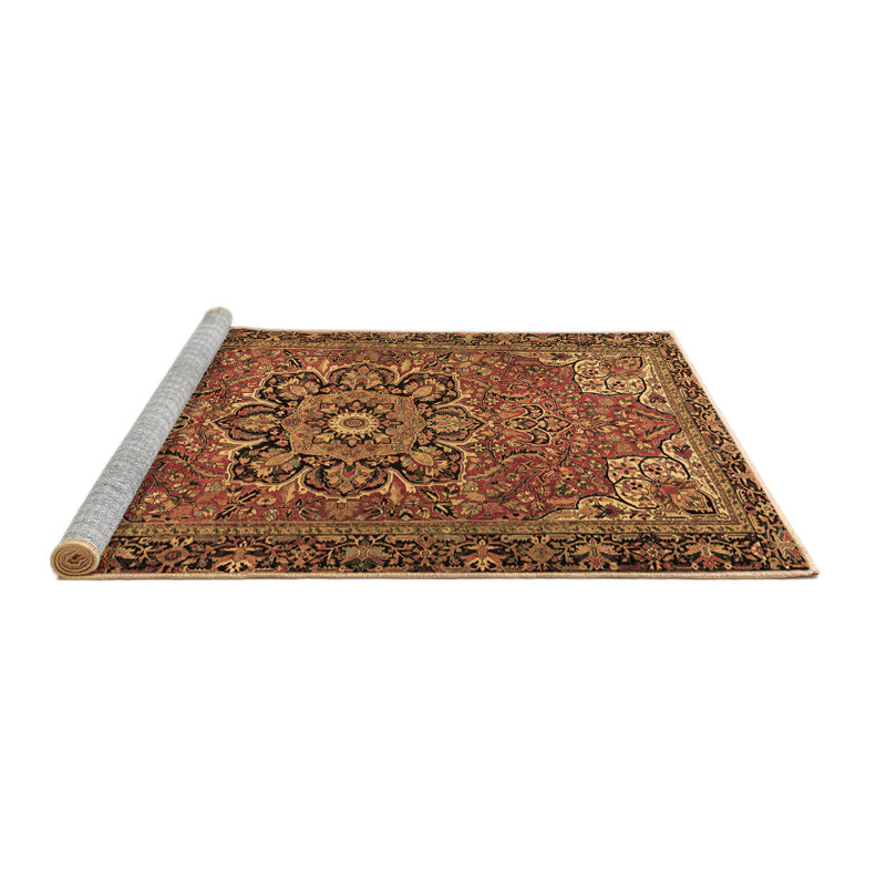 Tapis brun traditionnel Traditional 2291, Rond 8 pi